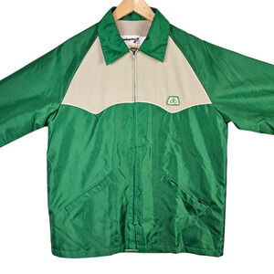 Vtg Swingster Pioneer Seed Coat Jacket Mens Large 80s 90s Farm Ag Green 70s
